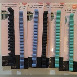 BColor Silicone Suction Cup Makeup Brush Holder - pack of 6